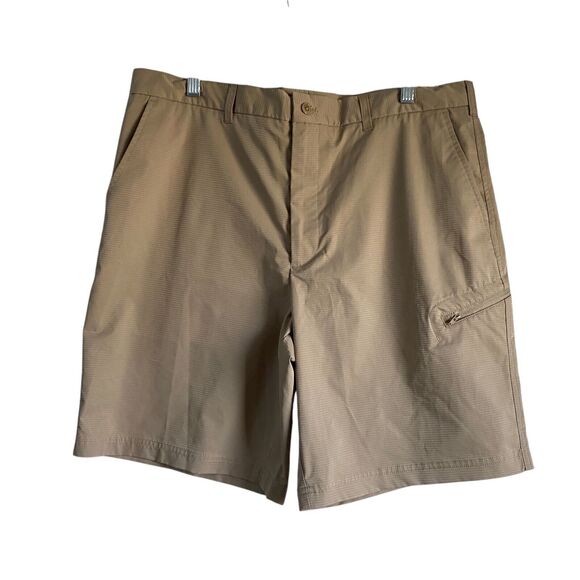 Pebble Beach Dry Luxe Performance size 36 Mens Golf Shorts Tan - Picture 1 of 12